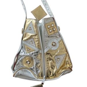 Vintage Metallic studded Leather Purse